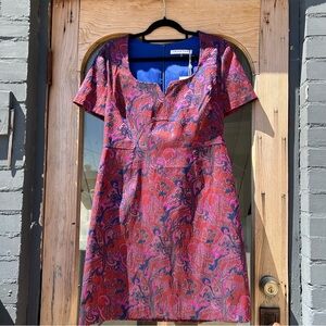 Trina Turk Purple and Red Mini Dress